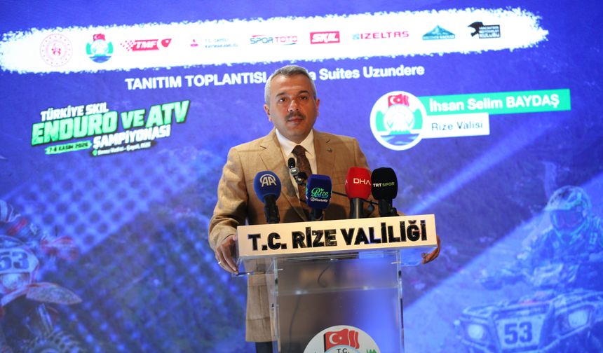 Rize'de Türkiye Skil Enduro ve ATV Şampiyonası tanıtıldı