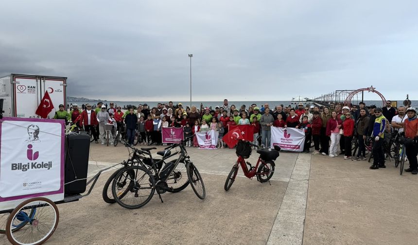 Samsun'da Cumhuriyet Bayramı için pedal çevirdiler