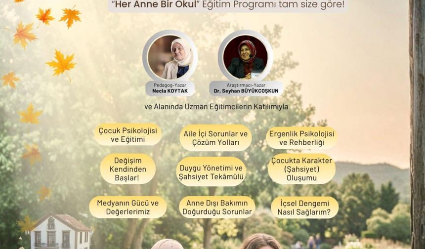 Samsun'da 'Her Aile Bir Okul Her Anne İlk Öğretmen' eğitimi
